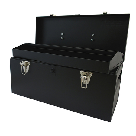 URREA Tool Box, Steel, Black, 20 in W x 8-1/2 in D x 9-1/2 in H D6C20